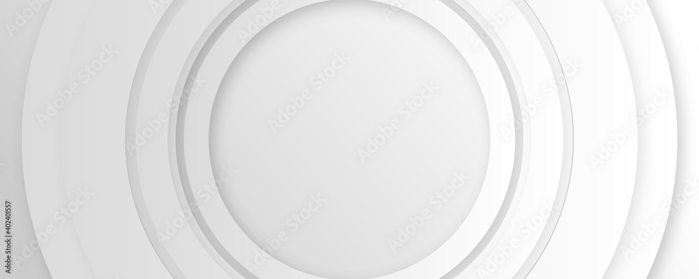 White circle shape abstract technology concept Background. Minimal Geometric vector illustration White circle shape abstract technology concept Background. Minimal Geometric vector illustration