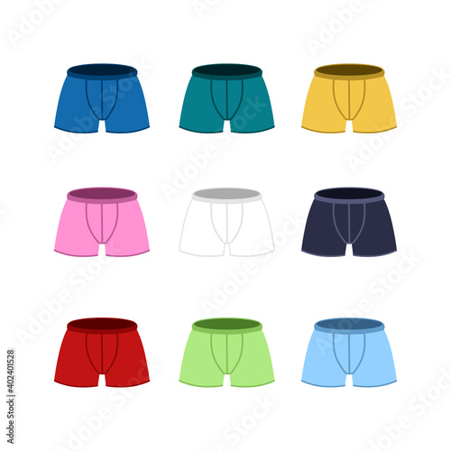 briefs briefs men set. different colors