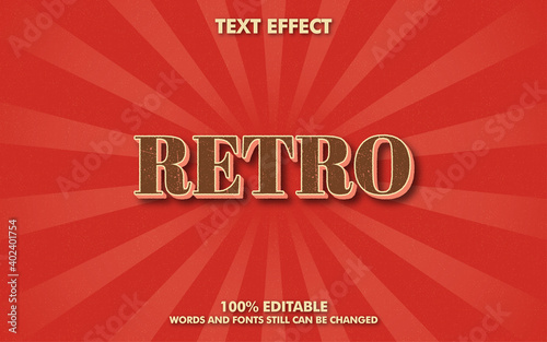 Retro Vector Text Effect