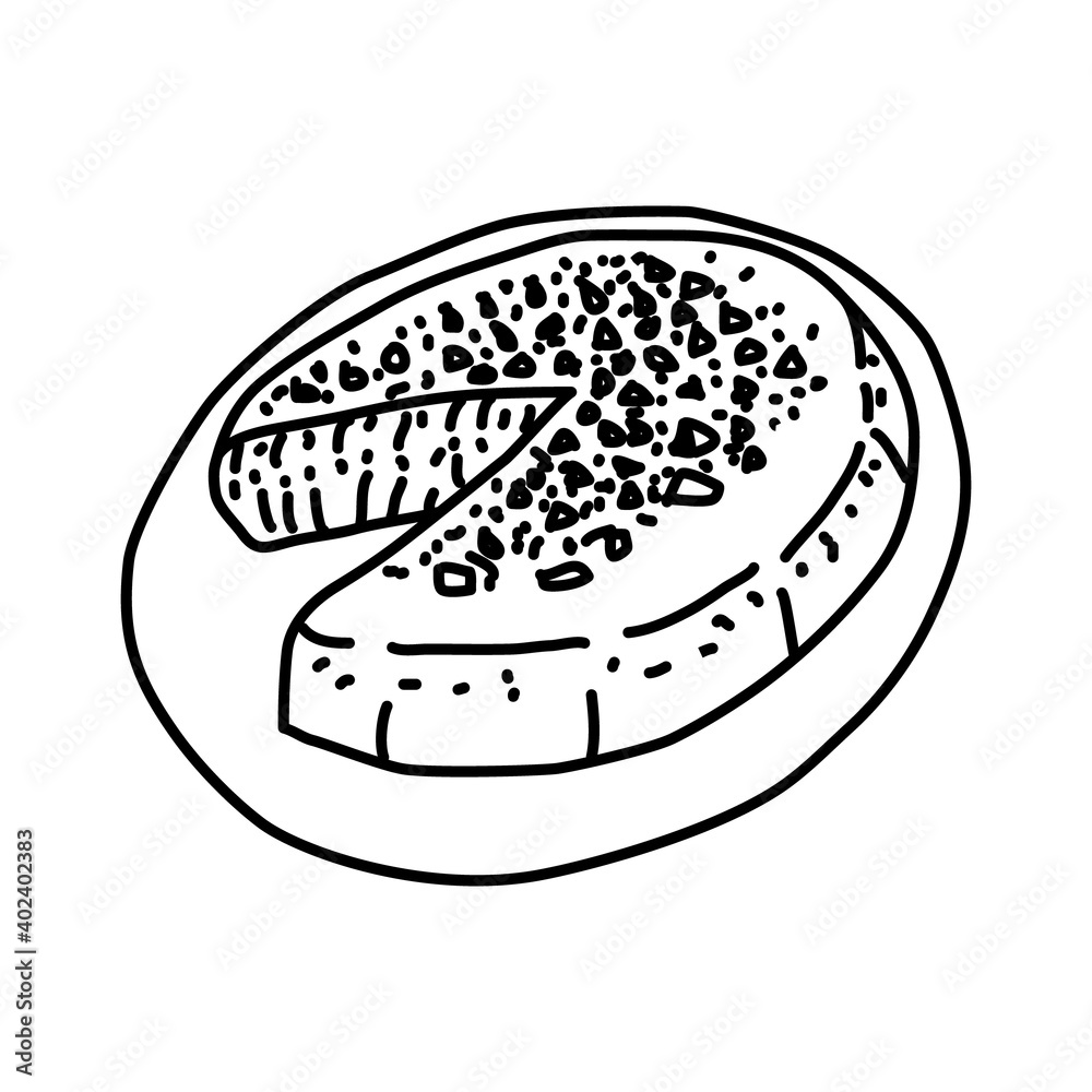 Kanafeh Icon. Doodle Hand Drawn or Outline Icon Style Kanafeh Icon. Doodle Hand Drawn or Outline Icon Style