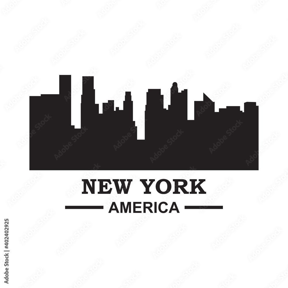 Cityscape Vector , New York Logo