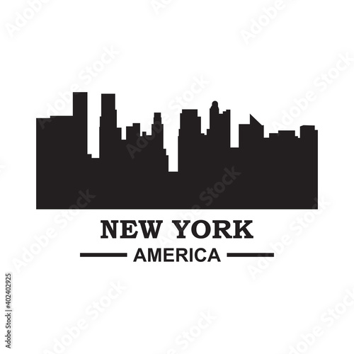 Cityscape Vector   New York Logo