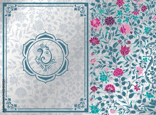 Ganesha, wedding card, royal Rajasthan, India	