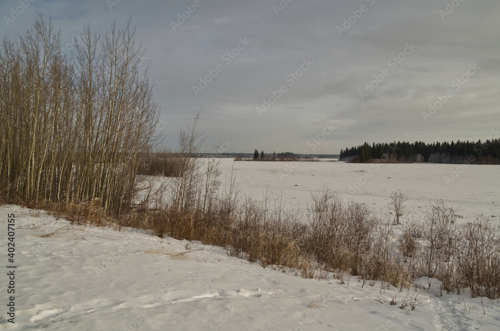 Astotin Lake during Winter Season