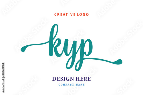 KYP lettering logo is simple, easy to understand and authoritative photo