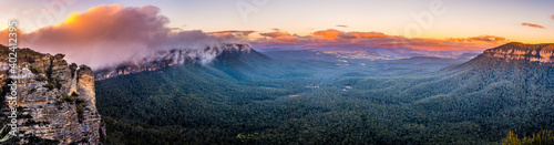 Photography Panomaric view from Cahill's Lookout in Katoomba