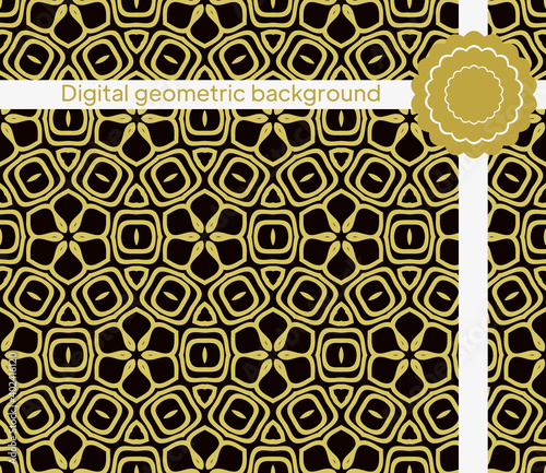 Luxury Traditional Ornamental Design. Modern Seamless Geometry Pattern. Vector Illustration. For Interior Design, Printing, Web And Textile Design.