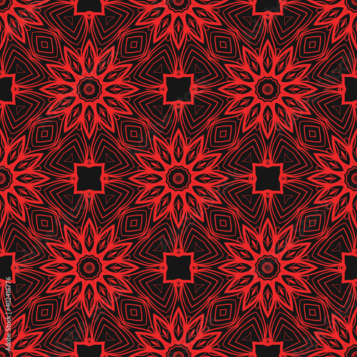 Luxury Traditional Ornamental Design. Modern Seamless Geometry Pattern. Vector Illustration. For Interior Design, Printing, Web And Textile Design.