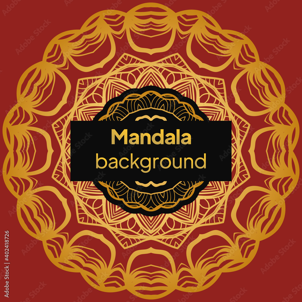 Ornamental arabic pattern with mandala. Vintage vector for print or web design. Invitation, wedding card, national design.
