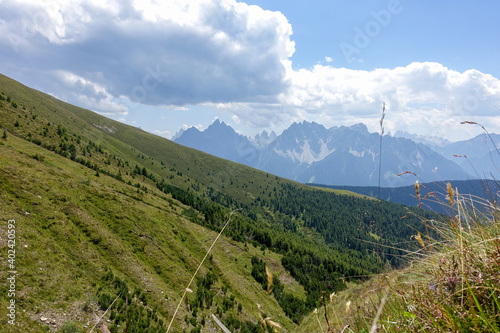 Panoramic view of the german alps