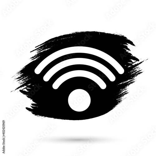 Wi Fi icon, flat design template, vector illustration