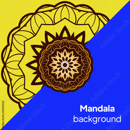 Pattern of mandala. illustration. Modern Decorative floral color mandala. Decorative Cicle ornament. Floral design