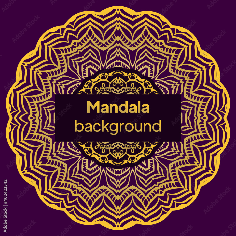 Design with floral mandala ornament. Vector illustration. for coloring book, greeting card, invitation Design with floral mandala ornament. Vector illustration. for coloring book, greeting card, invitation