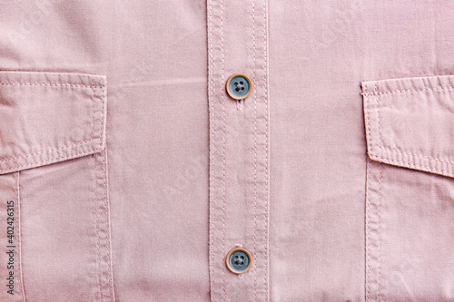 New classic male shirt, closeup