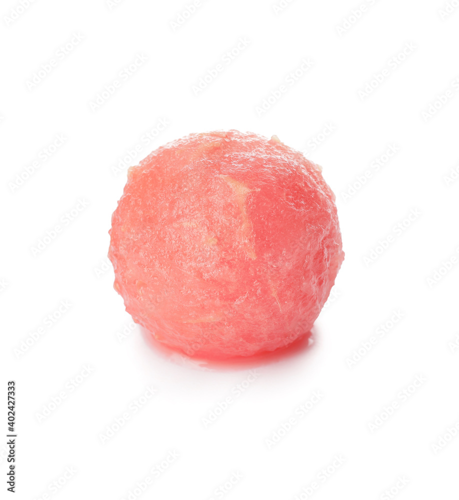 Tasty watermelon ball on white background Tasty watermelon ball on white background