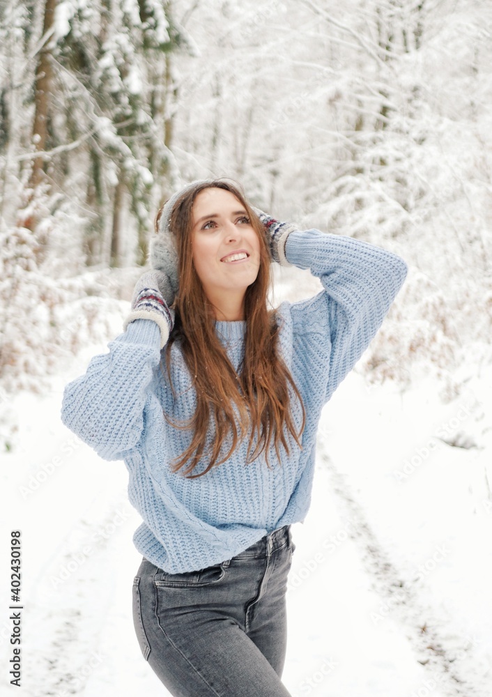 Girl in winter wonderland Girl in winter wonderland