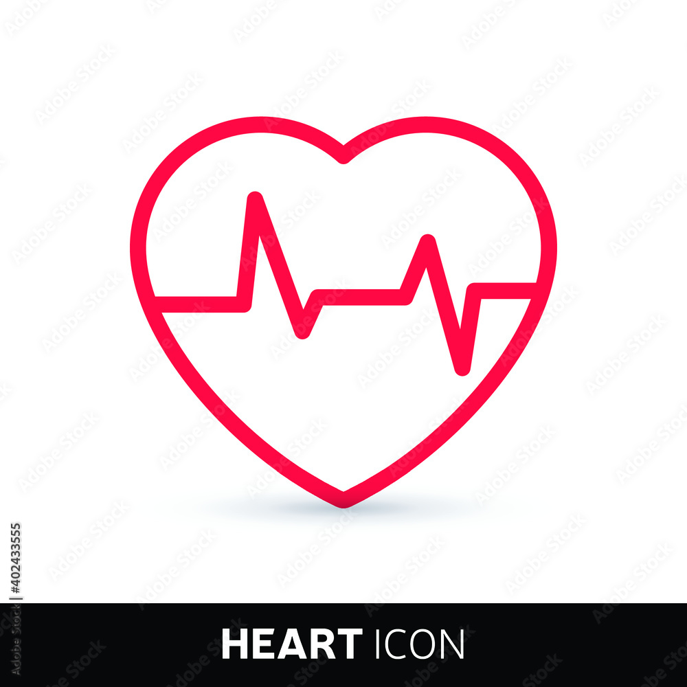 Heart icon vector. Eps10 vector illustration.