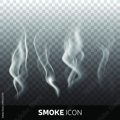 Realistic gray smoke. To burn. Explosion. For your design. Eps 10 vector illustration.