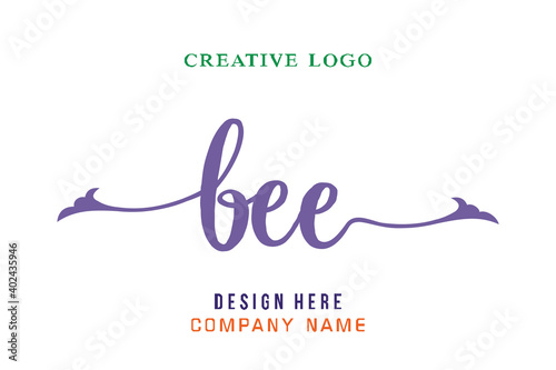 BEE lettering logo is simple, easy to understand and authoritative