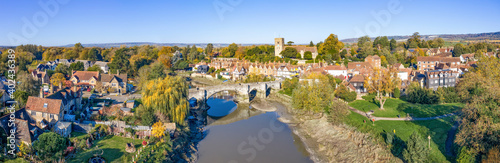 Aylesford village in Kent in autumn tints