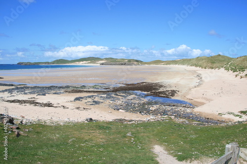Beautiful scenery in Scotland with gras 