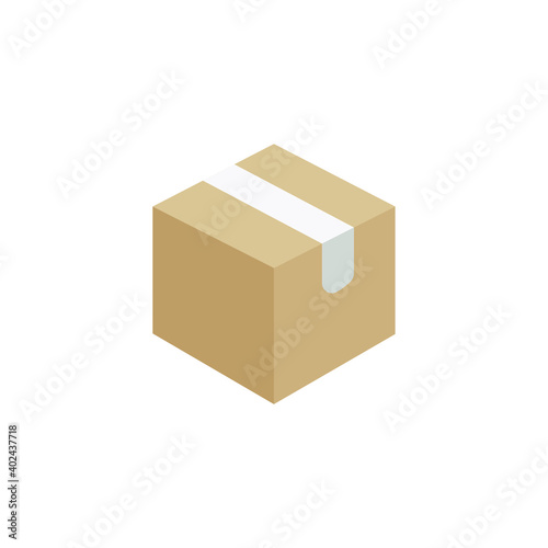 box on a white background, vector illustration