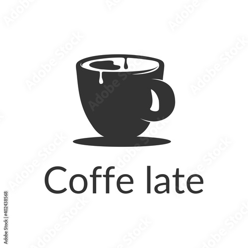 Coffee cup Logo design vector template illustration