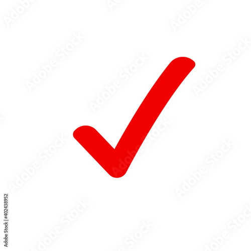 Checkmark correct tick icon. Confirm approval checklist done vector icon