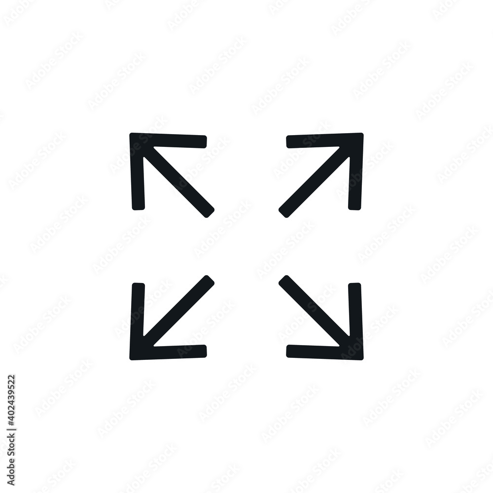 Scalable small expand icon Big size grow scale line icon Stock Vector Scalable small expand icon Big size grow scale line icon Stock Vector