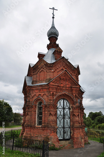 Chapel in the name of the Holy Blessed Prince Alexander Nevsky in the village of Kholui, Ivanovo region. September 16, 2017 photo