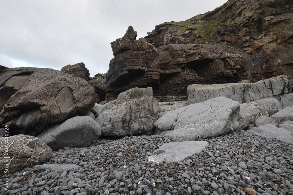 A rocky coastline at Millook Haven Cornwall A rocky coastline at Millook Haven Cornwall