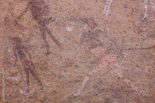 "White Lady", Pinturas rupestres en las Montañas Branberg, Desierto del Namib, Namibia, Africa