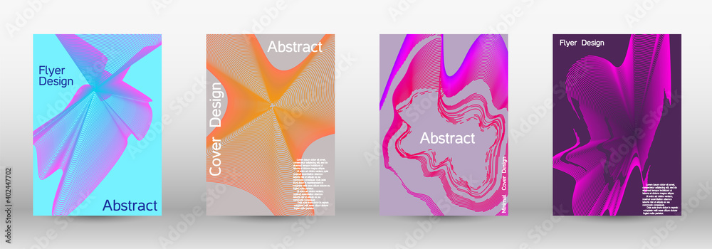A set of modern abstract covers. A set of modern abstract covers.