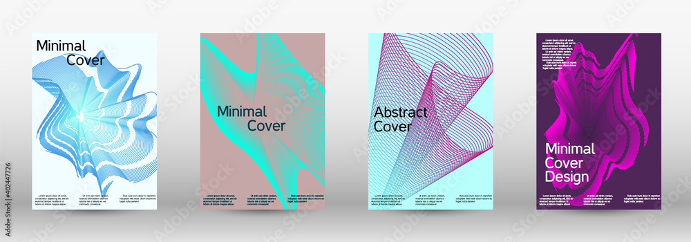 A set of modern abstract covers. A set of modern abstract covers.