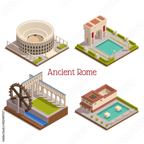 Ancient Rome Isometric Set