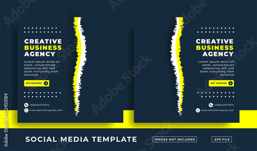 creative business agency social media template