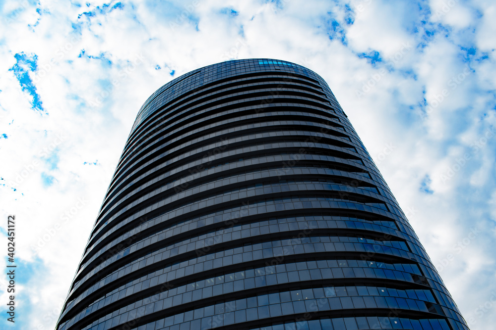 Office building against the sky Office building against the sky
