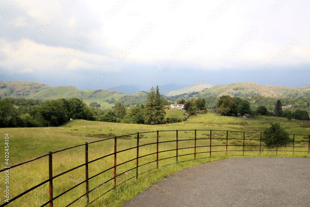 Fototapeta premium A view of the Lake District near to Coniston