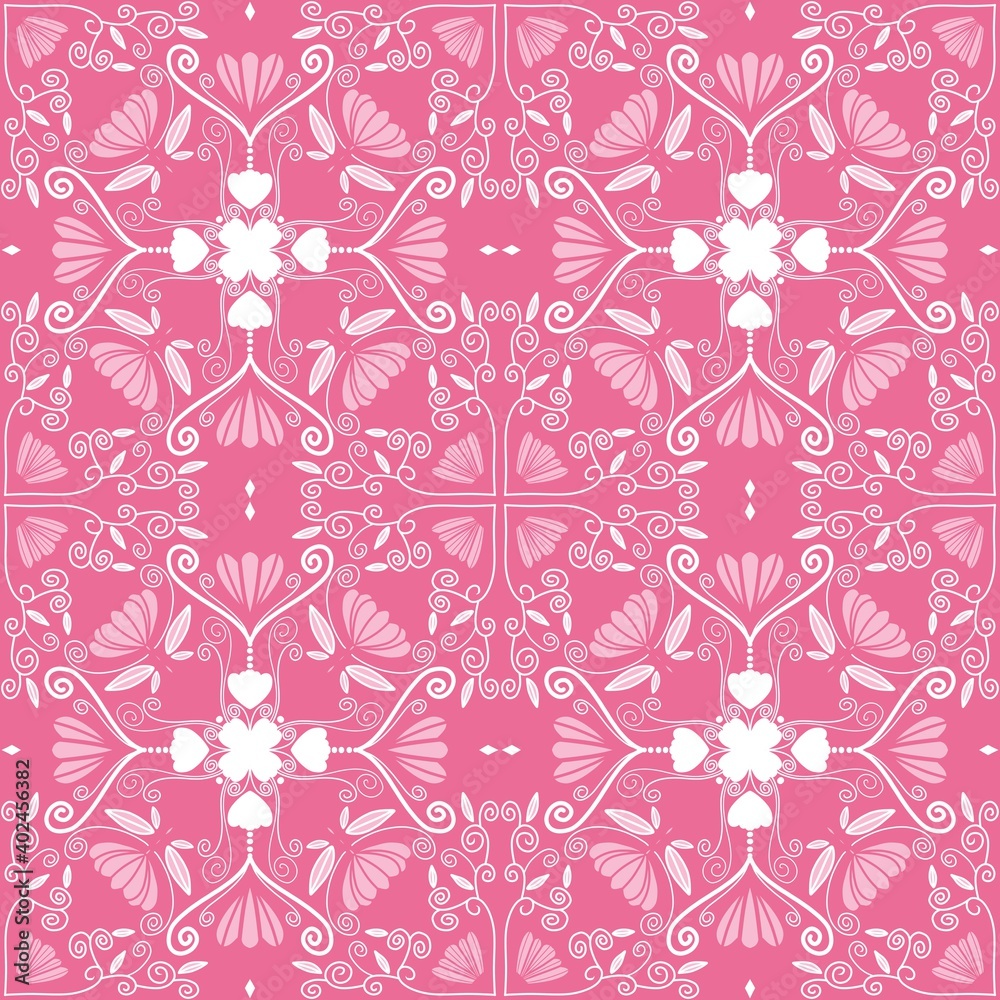 seamless pattern with flowers