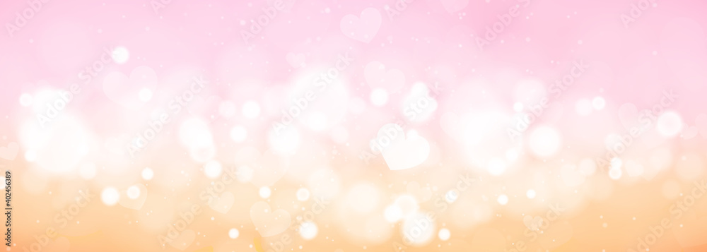 heart bokeh love valentine's day background