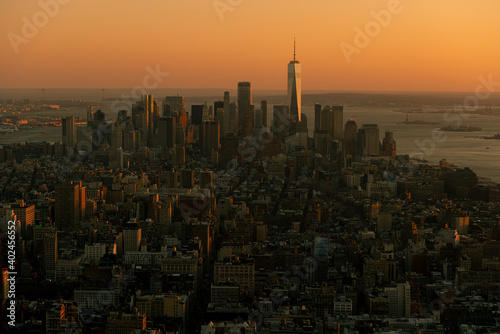 Atardecer en New York City desde Empire State