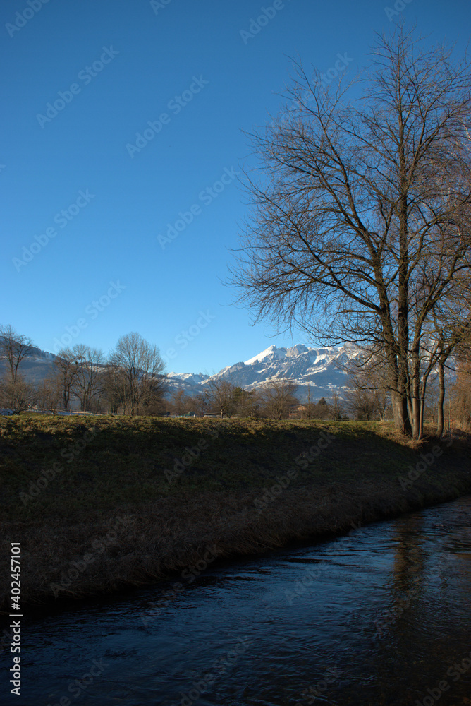 Vaduzer Landschaft in Liechtenstein 16.12.2020 Vaduzer Landschaft in Liechtenstein 16.12.2020