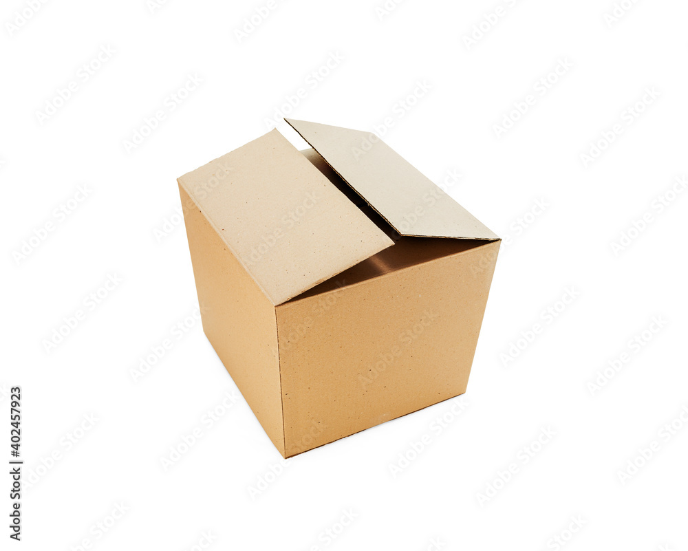 Cardboard box on white, including clipping path Cardboard box on white, including clipping path