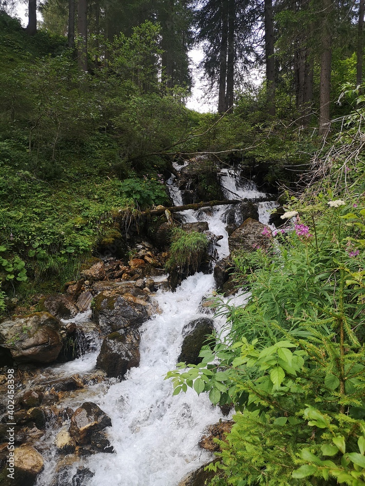Fototapeta premium Waterfall in the dolomites
