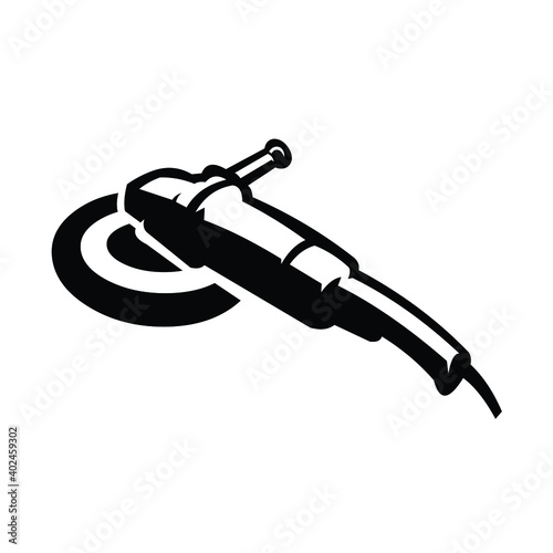 Auto Detailing Machine Vector Image Isolated. Car Polisher Machine. Waxing Machine Vector 