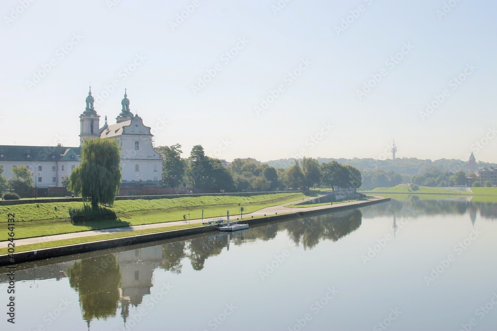 river in Krakow, Poland