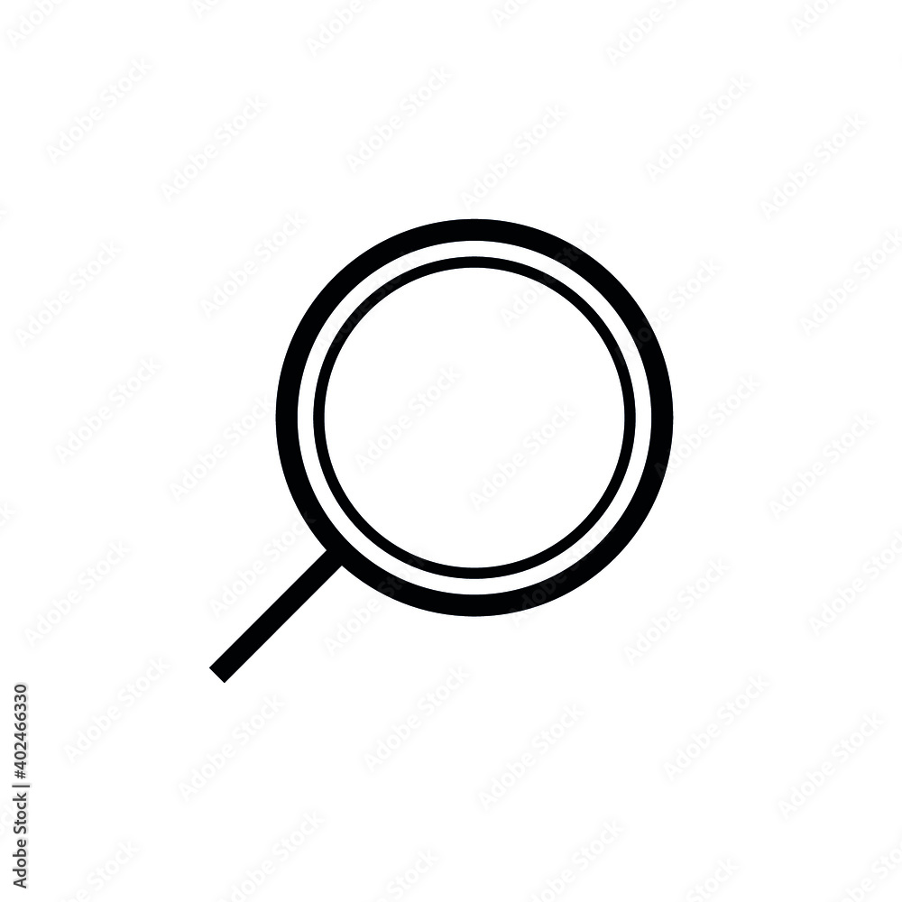 Magnifying glass vector icons. Search, zoom icons. Magnifying glass vector icons. Search, zoom icons.