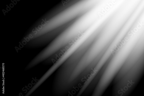 Spot light ray effect. Spotlight shine png or vector illustration. 