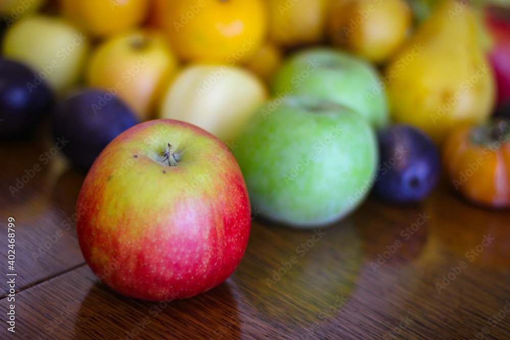 Fruit background. Apples, oranges, pears, persimmons, plums. Fruit background. Apples, oranges, pears, persimmons, plums.
