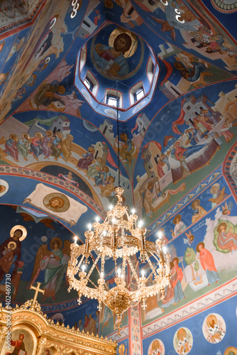 interior of the hagia sophia city, church, dome inside